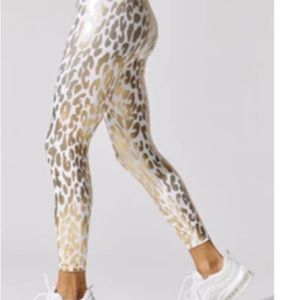 Carbon 38 Metallic Leop high-rise 7/8 legging